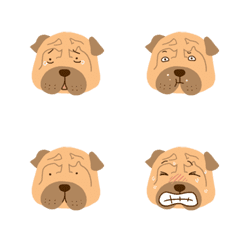 [LINE絵文字] 9F_Shar Pei Dogの画像