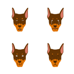 [LINE絵文字] 9F_Doberman Dogの画像