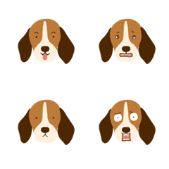 [LINE絵文字] 9F_Beagle Dogの画像