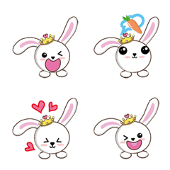 [LINE絵文字] rabbit princessの画像