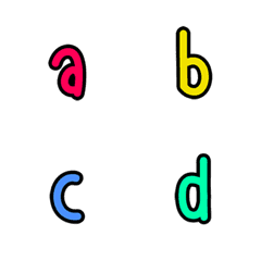 [LINE絵文字] Emoji : English Alphabet Vol.2の画像