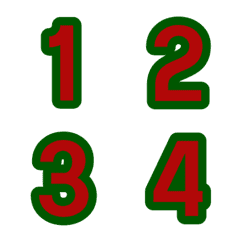 [LINE絵文字] Number Christmasの画像