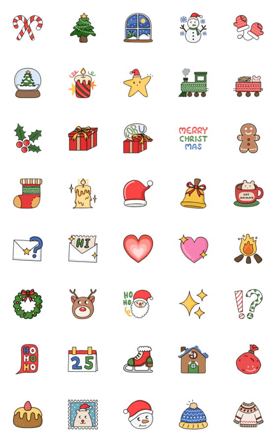 [LINE絵文字]Christmas Loveの画像一覧