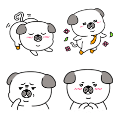 [LINE絵文字] Have fun with cute puppies 2の画像