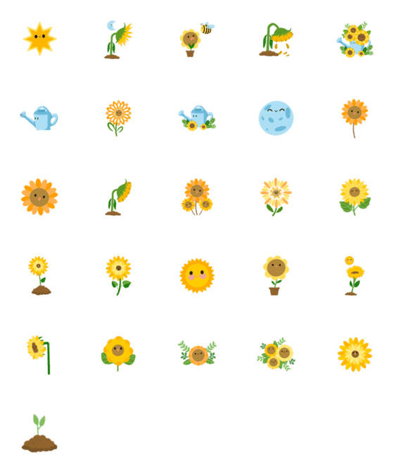 [LINE絵文字]SunFlowerrの画像一覧