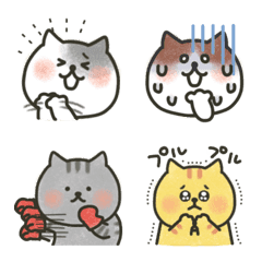 [LINE絵文字] ねこまるず♡絵文字の画像