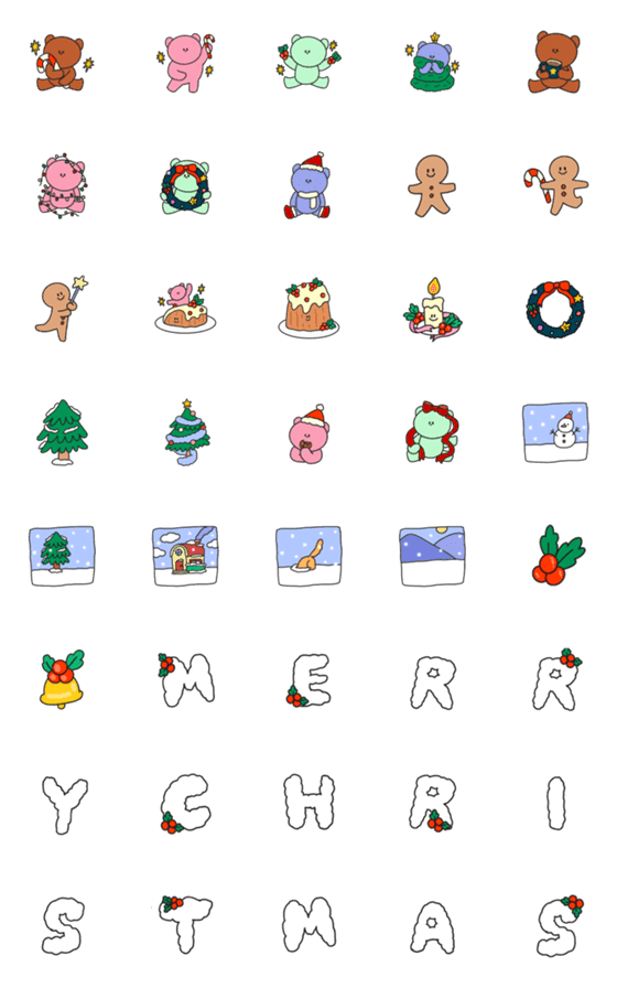 [LINE絵文字]The Christmas Clubの画像一覧