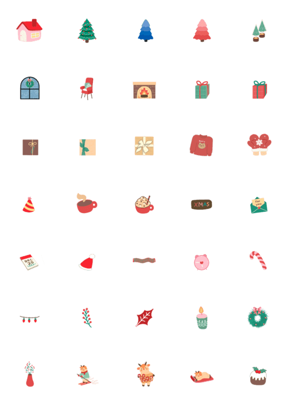 [LINE絵文字]Christmas | Pastelfingerの画像一覧