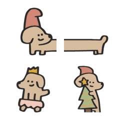 [LINE絵文字] Wishing Dachshund Stickerの画像