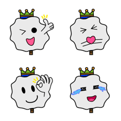 [LINE絵文字] Marshmallow King Emojiの画像