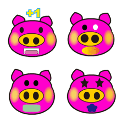 [LINE絵文字] Pig's Whimsical Worldの画像