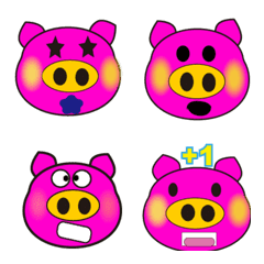 [LINE絵文字] Pig's imaginary worldの画像