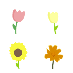 [LINE絵文字] cute flower .の画像