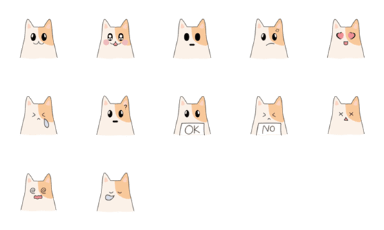 [LINE絵文字]Cat mood [Emoji]の画像一覧