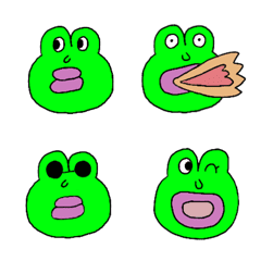 [LINE絵文字] Cod lips frogの画像