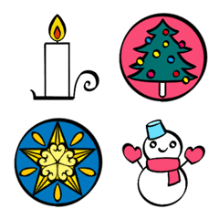 [LINE絵文字] クリスマスの冬絵文字の画像