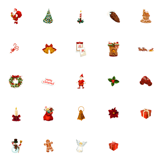 [LINE絵文字]EiD - Christmas Set 4の画像一覧