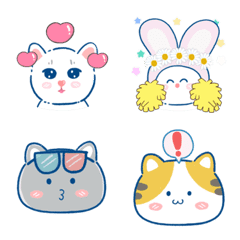 [LINE絵文字] Cat Cat - Cute Animated Emoji  [Ver. 2]の画像