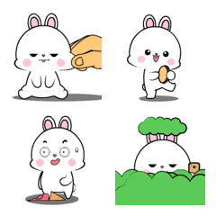 [LINE絵文字] Lovely Rabbit 3 : Animated emojiの画像