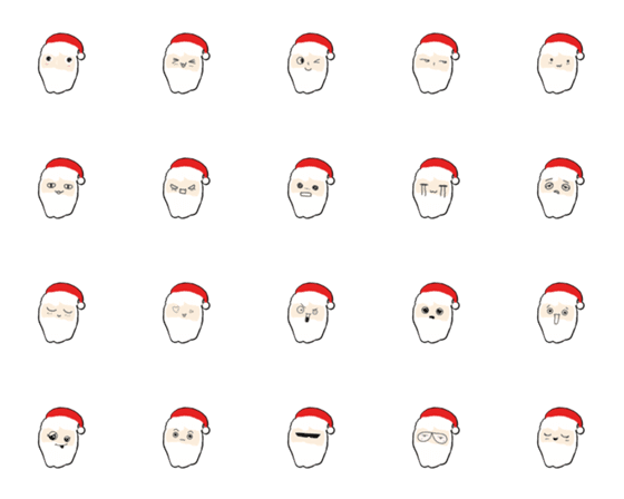 [LINE絵文字]Santa cuteの画像一覧