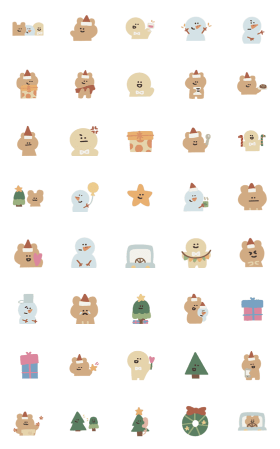 [LINE絵文字]merry christmas buddyの画像一覧