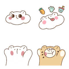 [LINE絵文字] small white sugar bearの画像