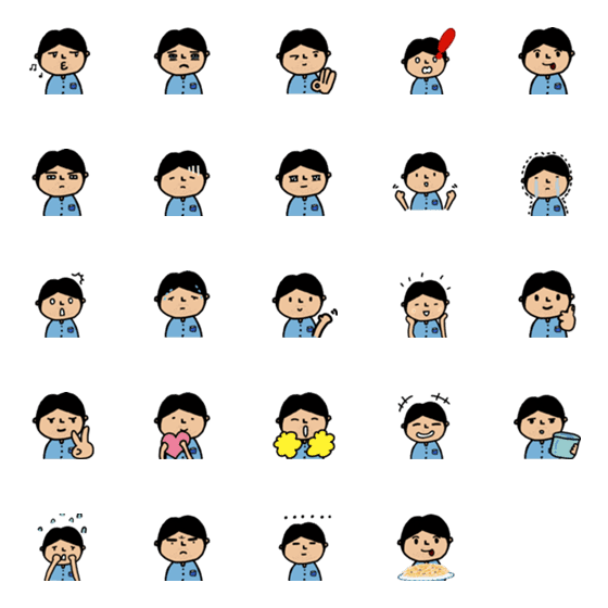 [LINE絵文字]Office Man - emojiの画像一覧