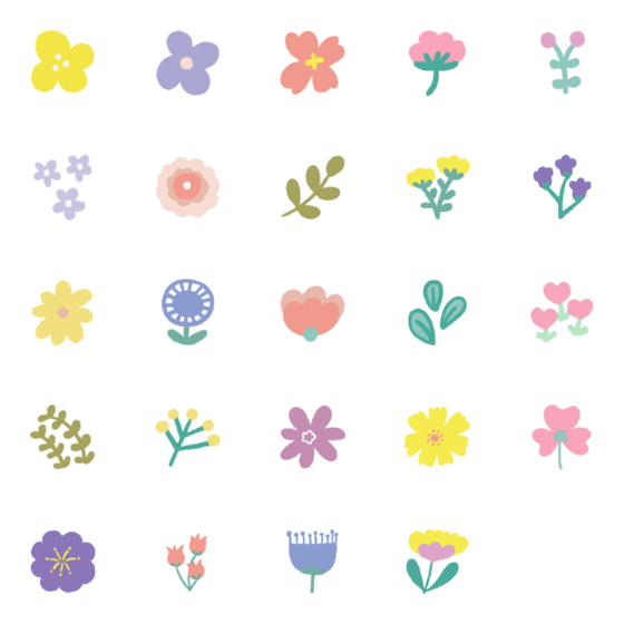 [LINE絵文字]Floweryの画像一覧