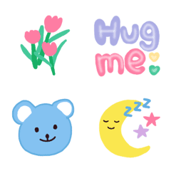 [LINE絵文字] Colorful emoji: 5の画像