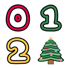 [LINE絵文字] Emoji BUBI# 7  Xmasの画像