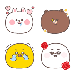 [LINE絵文字] line friends useful emojiの画像