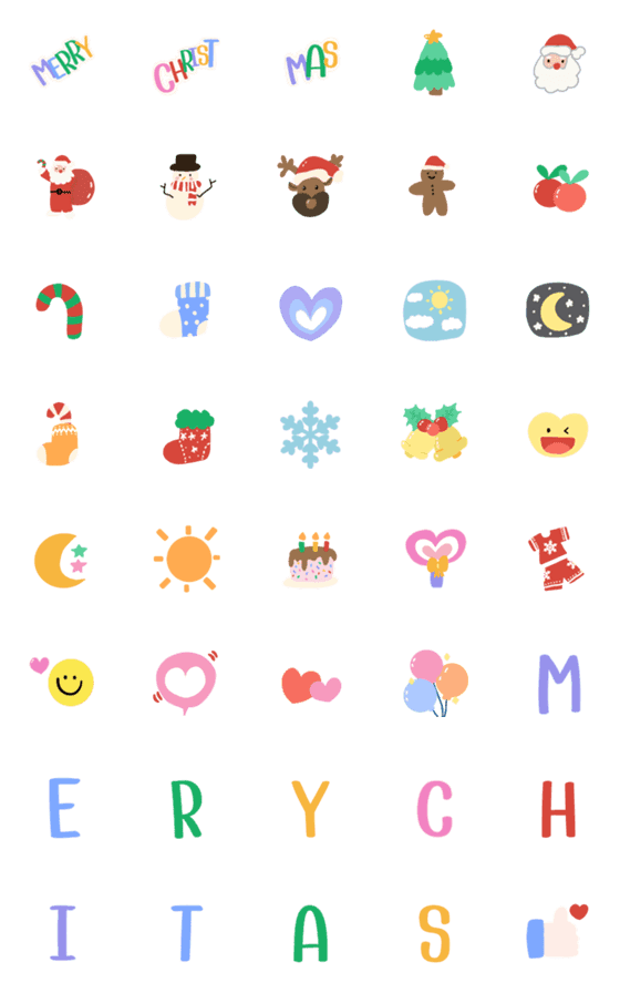 [LINE絵文字]My Christmasの画像一覧