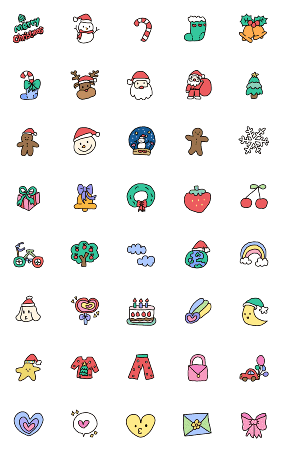 [LINE絵文字]My Christmas 2の画像一覧