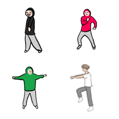 [LINE絵文字] 踊る絵文字の画像