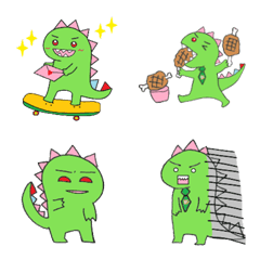 [LINE絵文字] dinosaur...etc Friends who like greenの画像