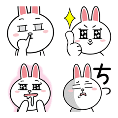 [LINE絵文字] コニー＆ブラウン 表情豊かデイリー絵文字の画像