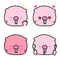 [LINE絵文字] かわいいハダカデバネズミの絵文字の画像