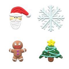 [LINE絵文字] 3D Merry Christmasの画像