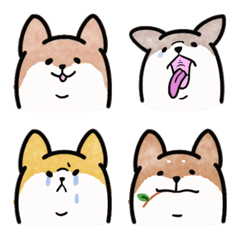 [LINE絵文字] 柴犬のたのしい絵文字の画像