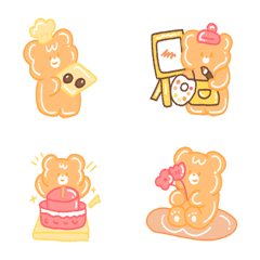 [LINE絵文字] warm teddy bearの画像