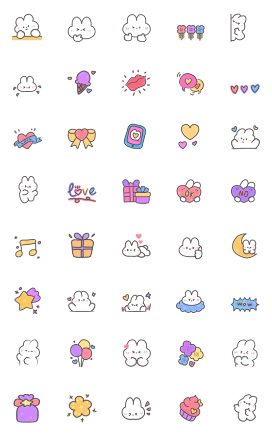 [LINE絵文字]decorate chat emojiの画像一覧