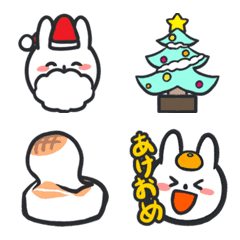 [LINE絵文字] ウタローのクリスマス＆年始の画像