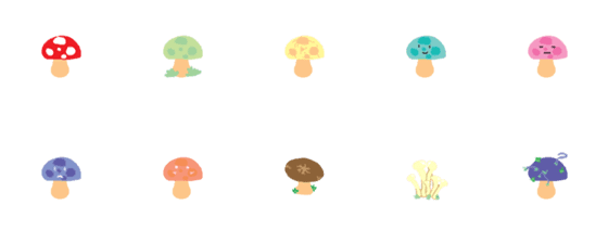 [LINE絵文字]Nong Mushroomの画像一覧