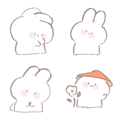 [LINE絵文字] Rabbit emojiji.の画像