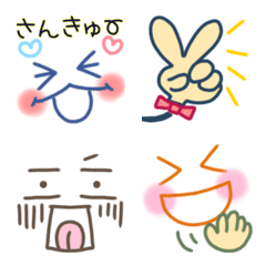 [LINE絵文字] 【動く】カラフル♡シンプル8の画像