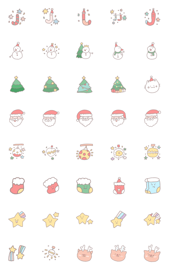 [LINE絵文字]Christmase emoji.の画像一覧