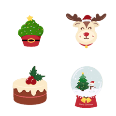 [LINE絵文字] Cute Christmas emoji in decemberの画像