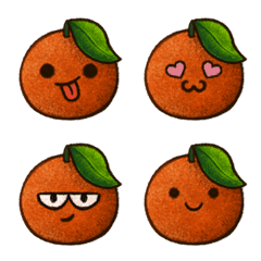 [LINE絵文字] cute orange todayの画像