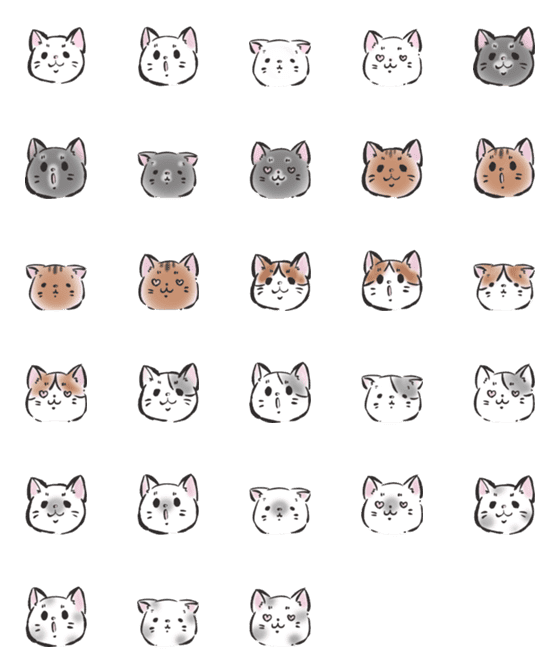 [LINE絵文字]がおねこ絵文字の画像一覧