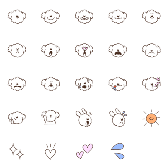 [LINE絵文字]MOFU MOFU Toy poodleの画像一覧